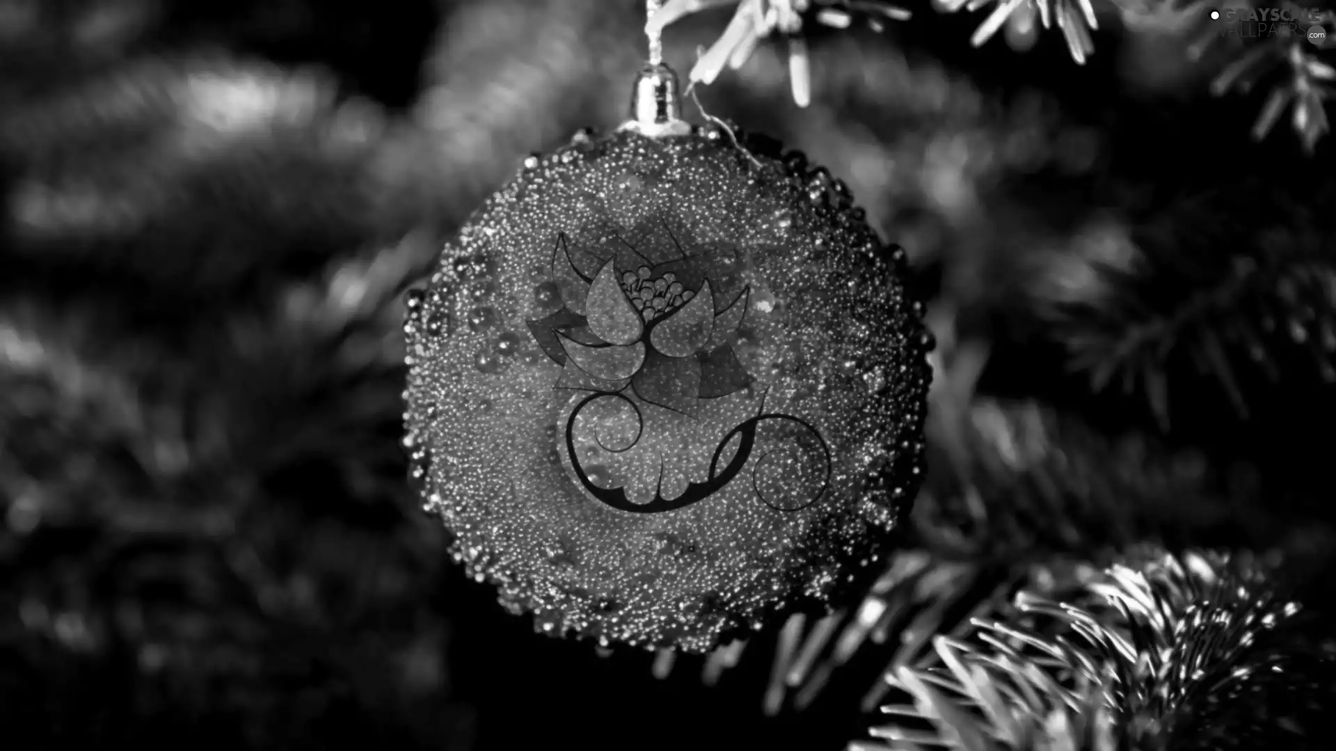 Green, christmas tree, christmas, bauble