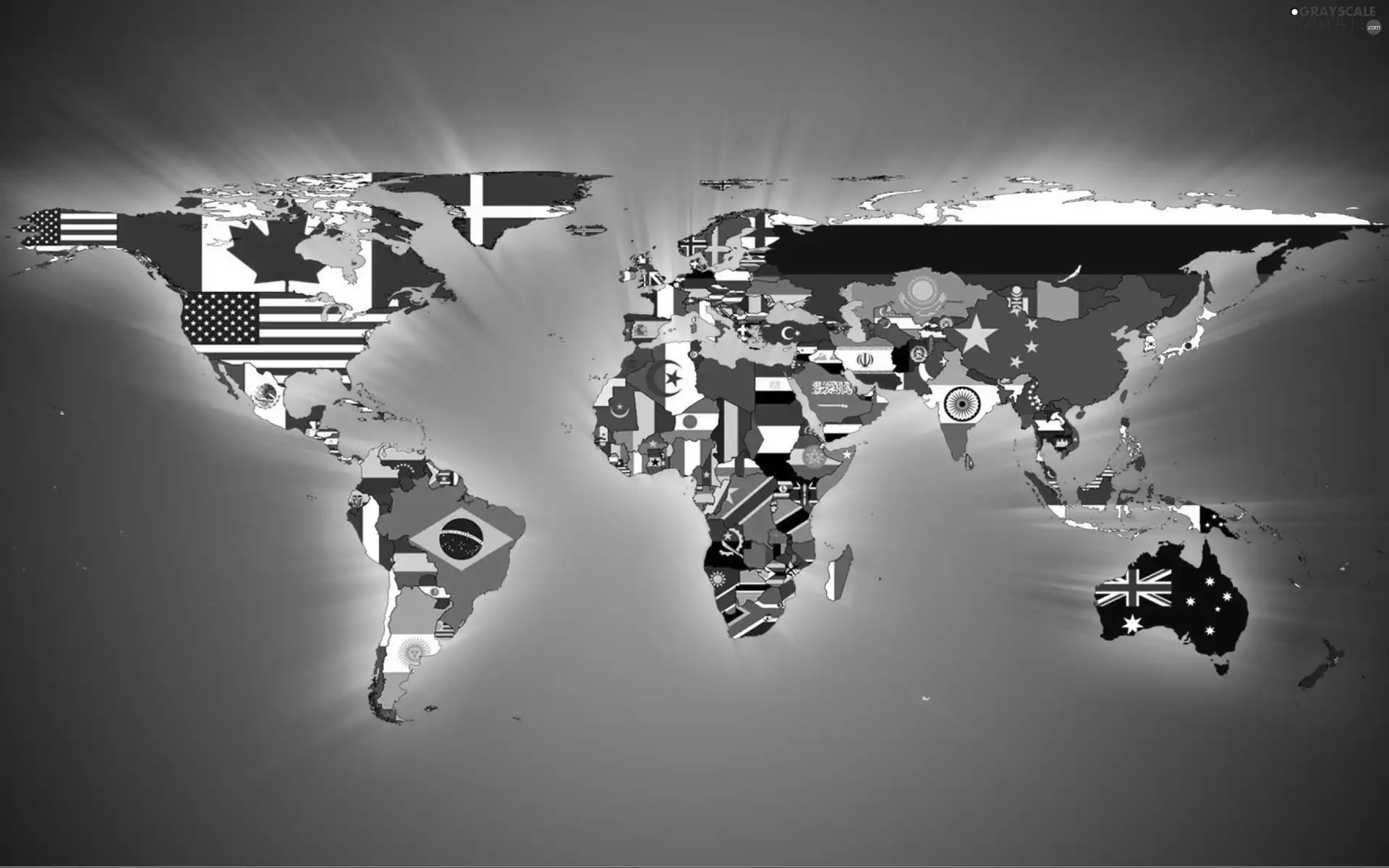 flag, Map, world