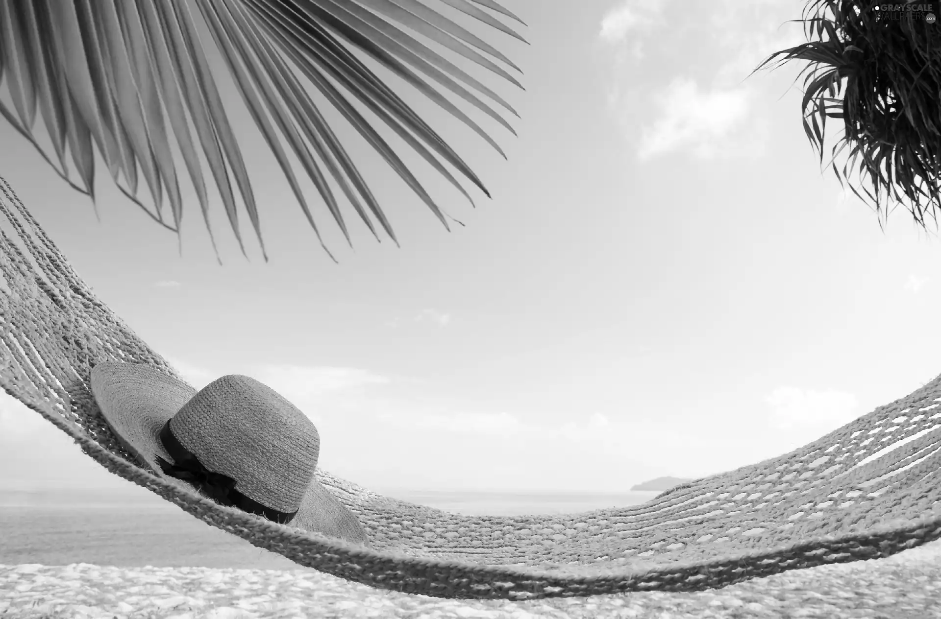 sea, Hammock, Hat, Beaches