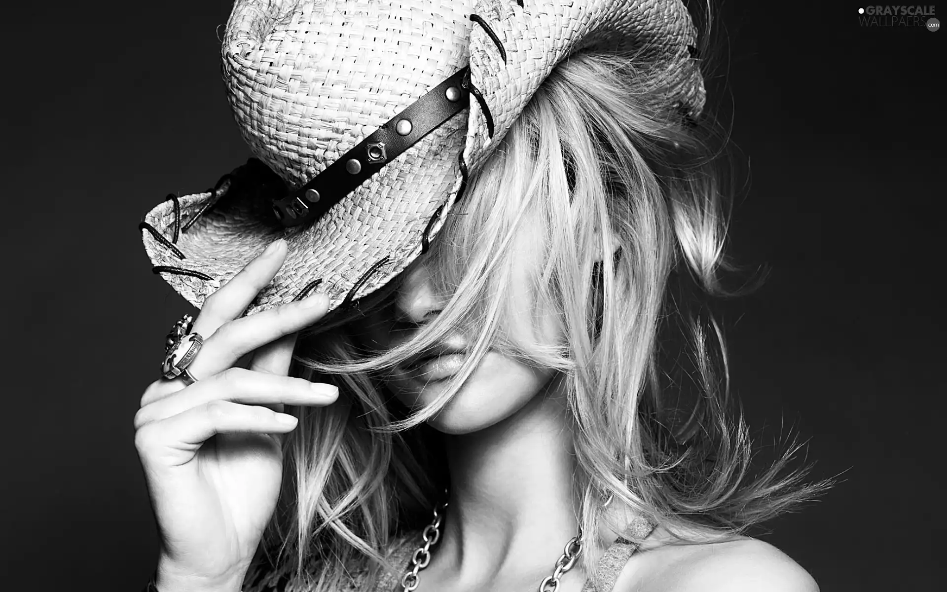 Black and White, Blonde, Hat