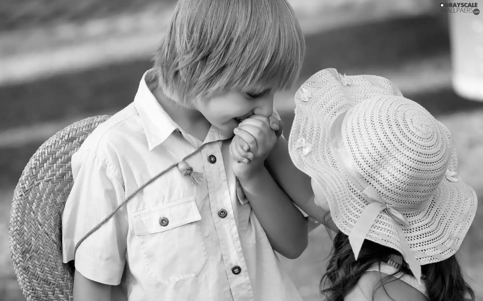 Kids, girl, hats, boy