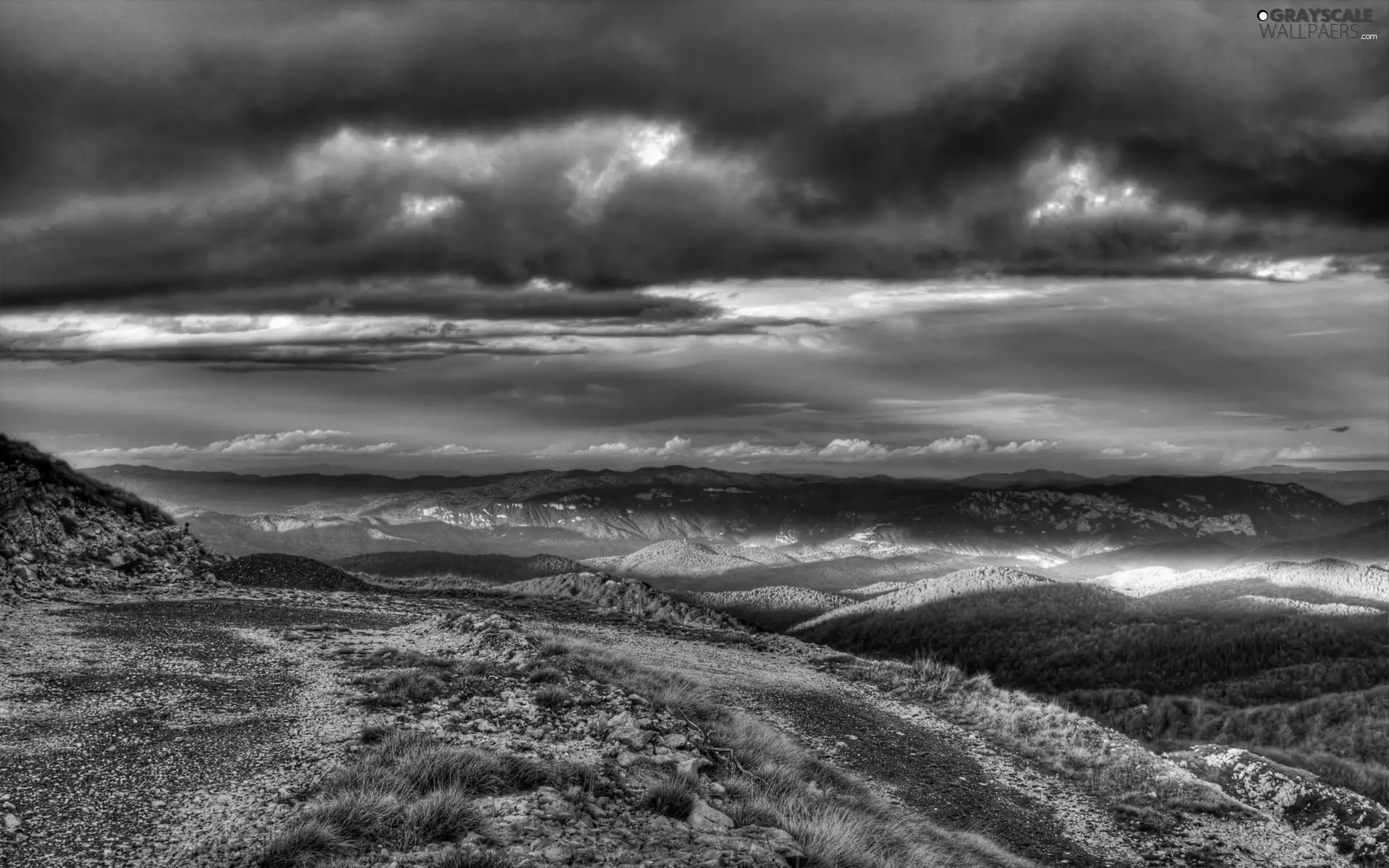 clouds, Mountains