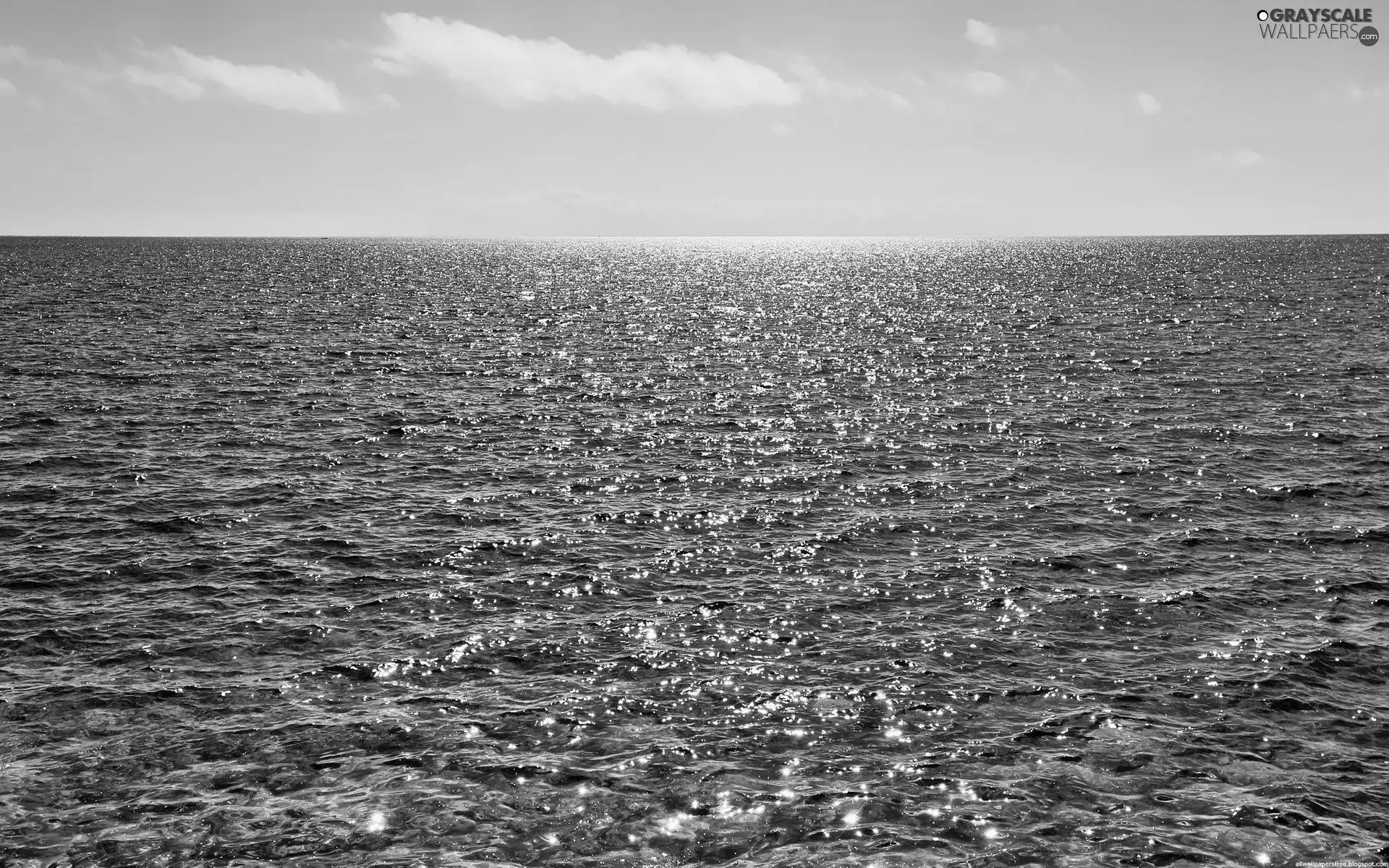 rays, sunny, Waves, clouds, sea