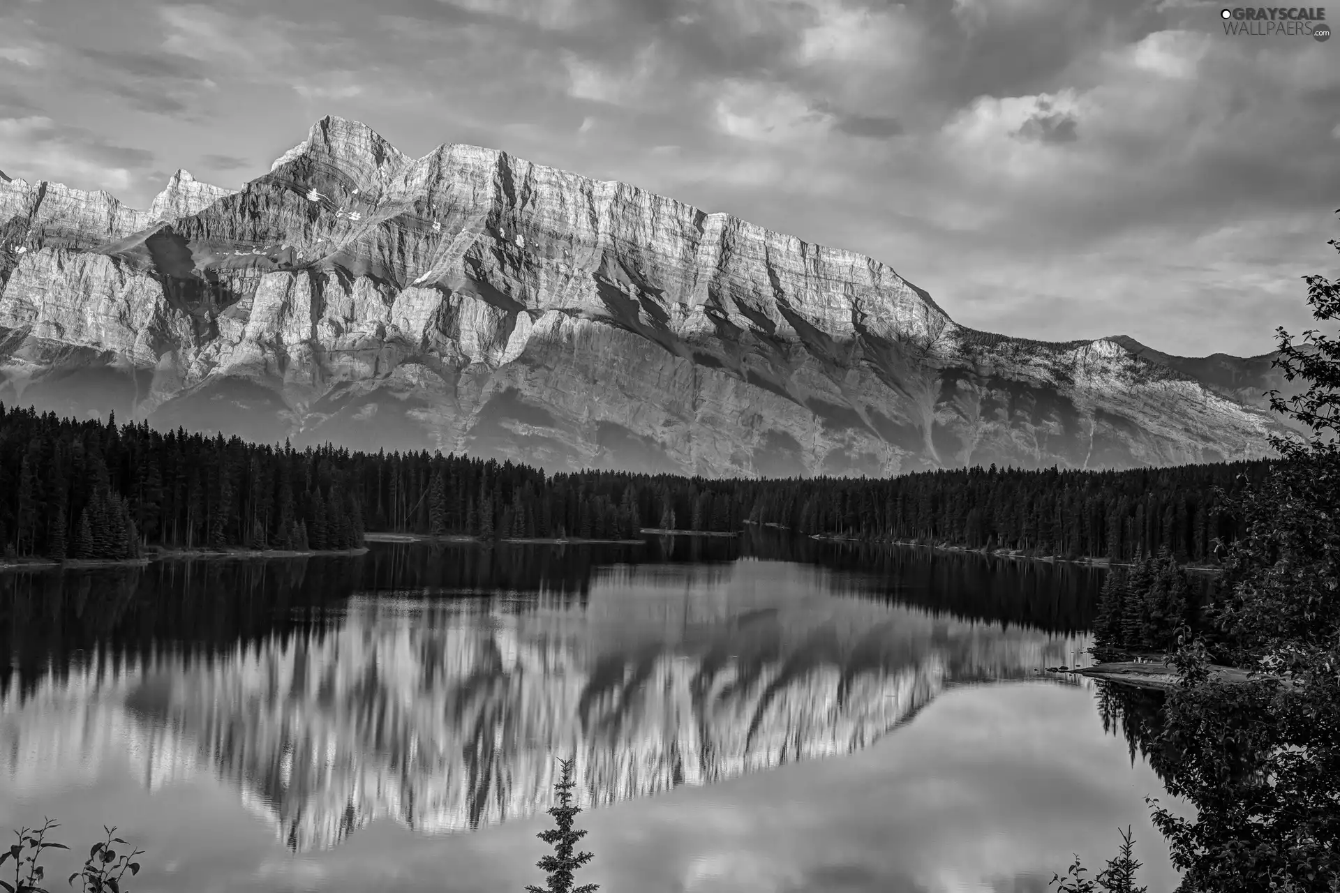 Landscapes, lake, Sky, Gory