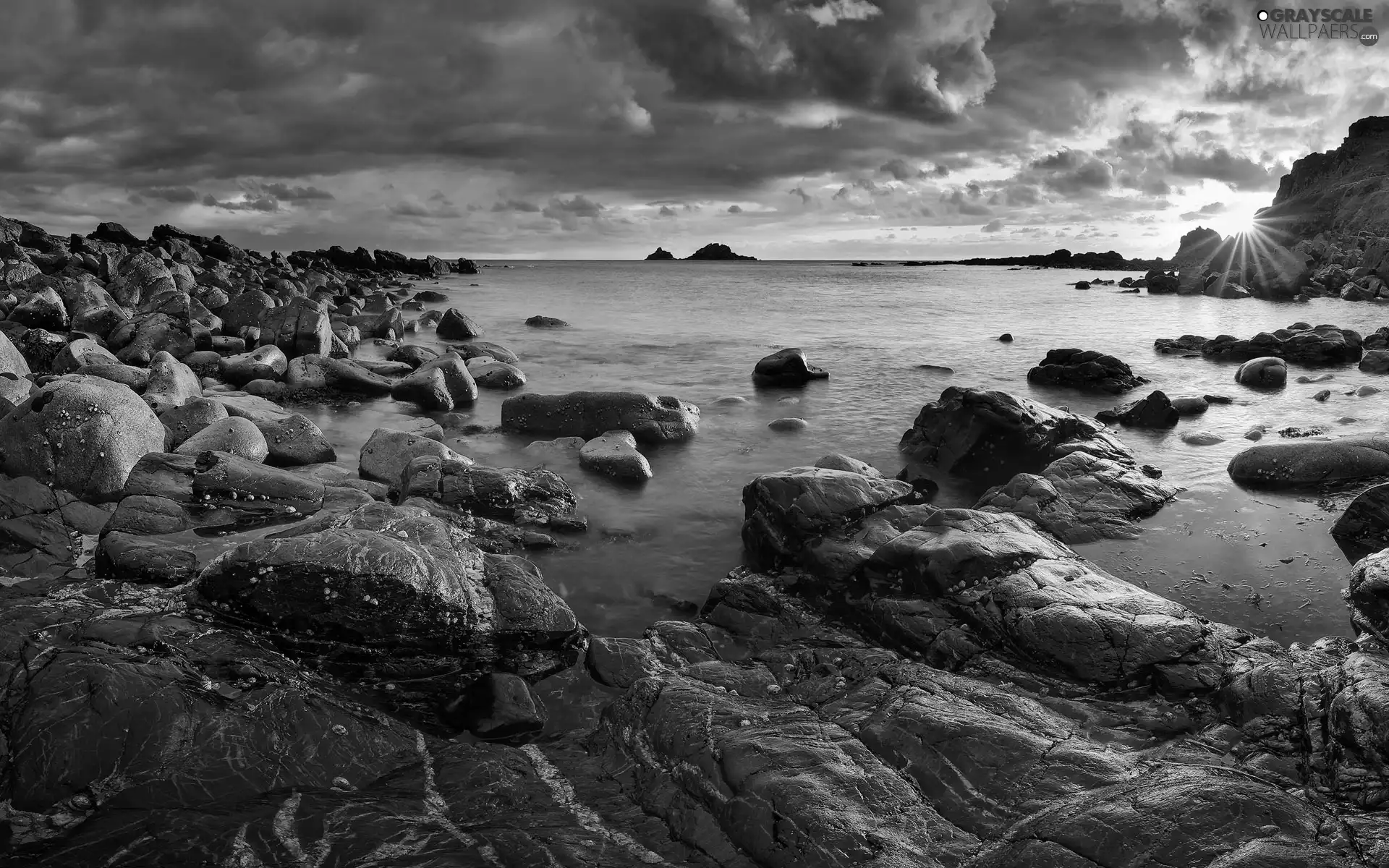 sea, Stones