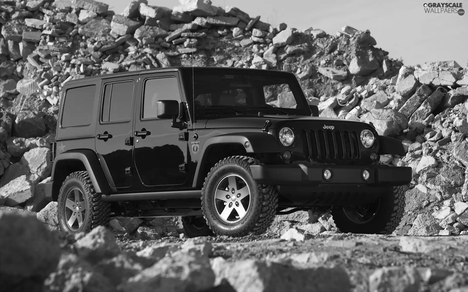 Stones, jeep, Wrangler