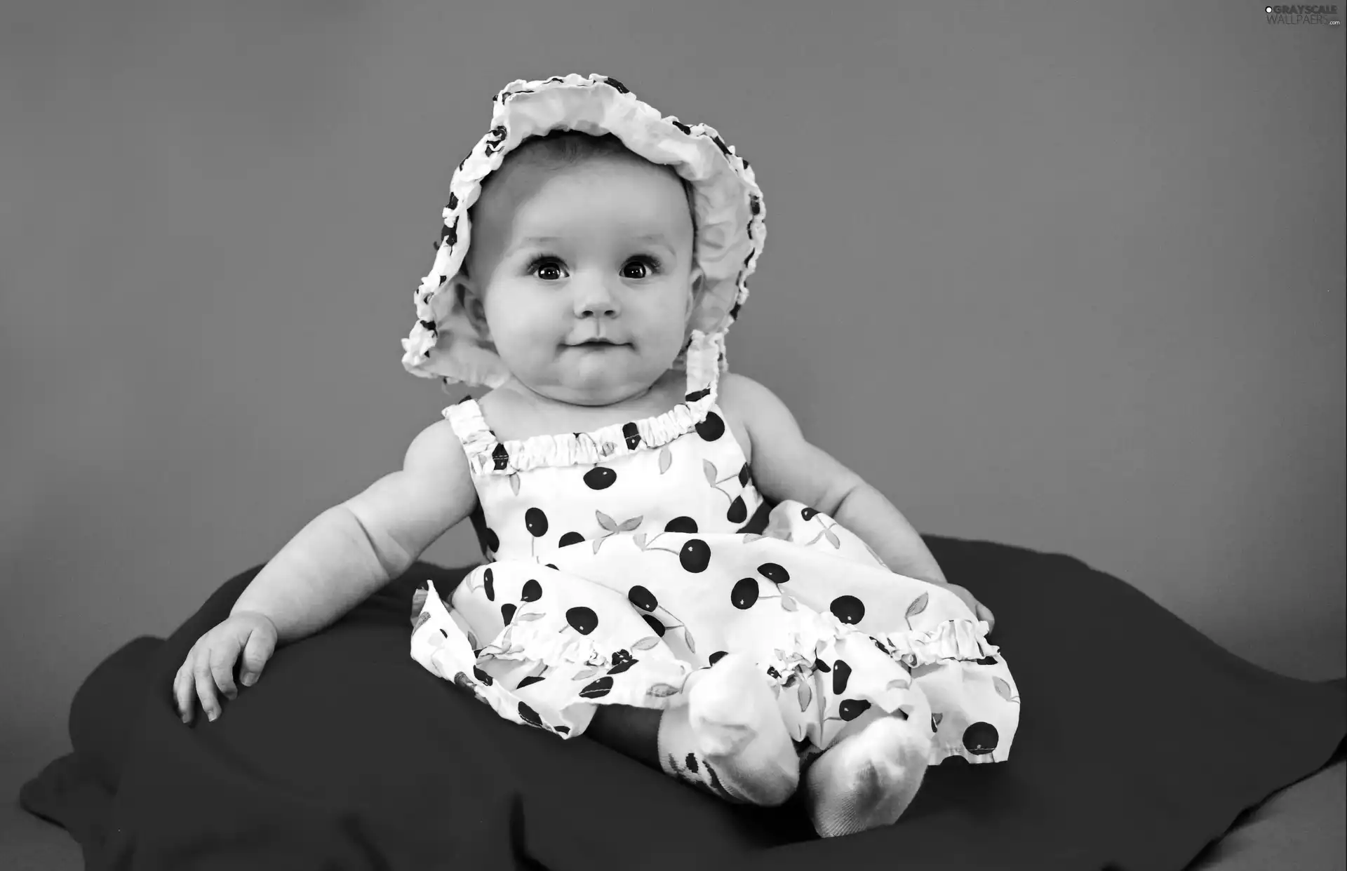 hat, girl, The dress