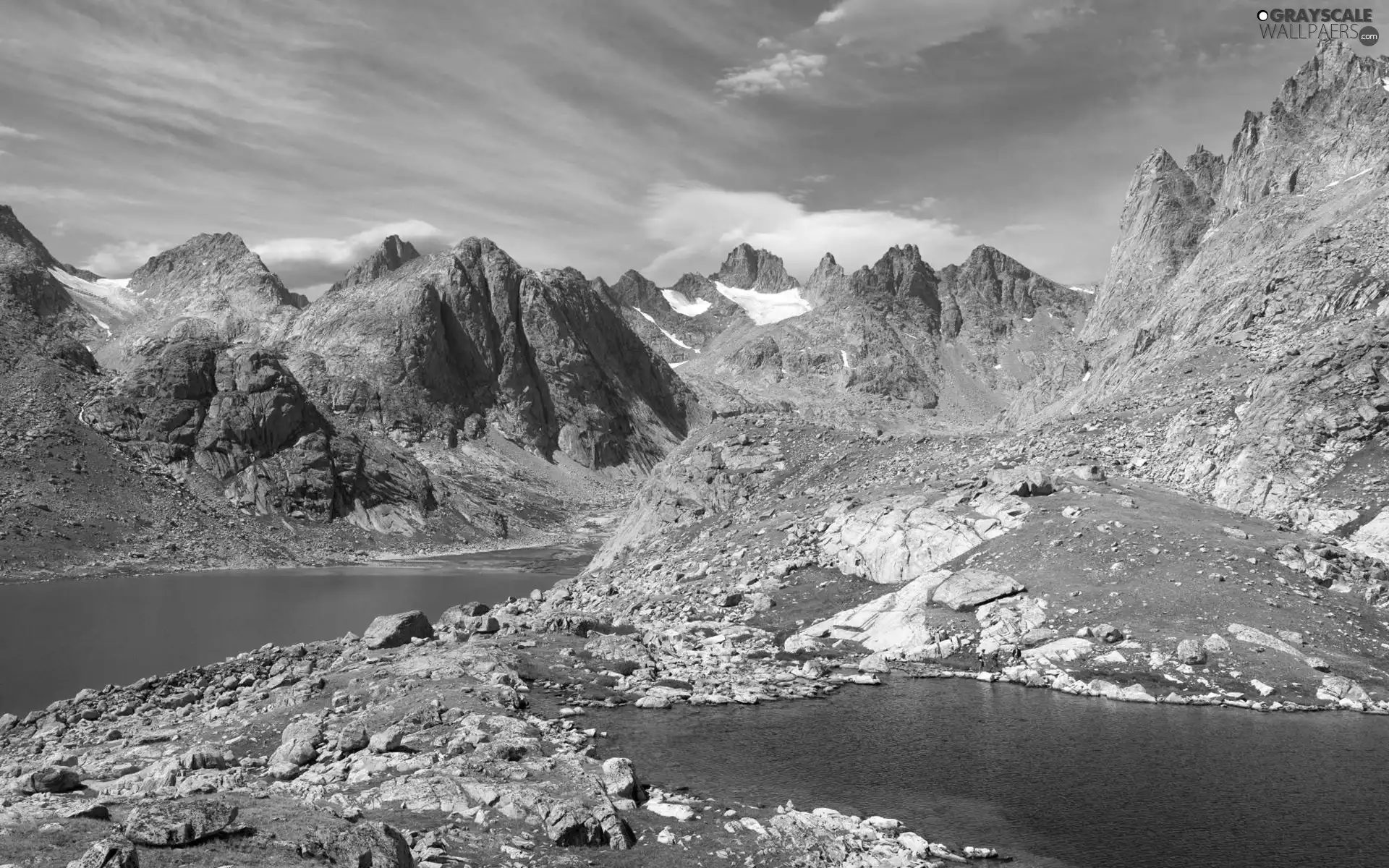 Mountains, water